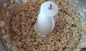 grains de châtaigne moulus