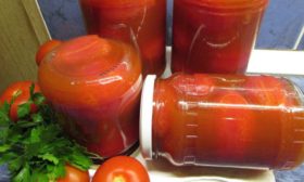 Tomates au jus de tomate