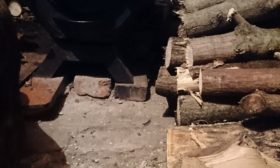 Stockage du bois de chauffage